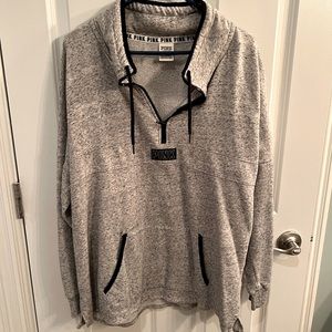 Pink half zip sweatshirt